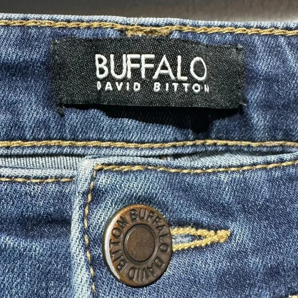 Buffalo David Bitton Jess Rip & Repair Mid Rise Skinny Jeans Size 6/28 - Picture 4 of 10